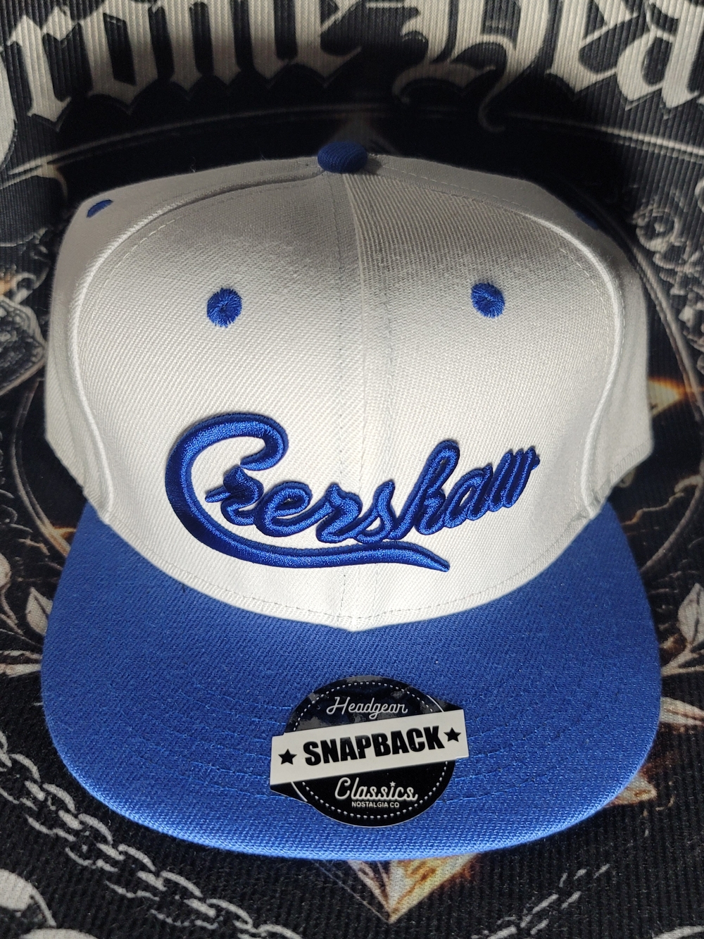 Crenshaw Nipsey Hussle - White & Royal Blue Script Snapback Hat - NWT